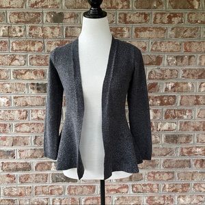 Nanette Lapore Gray Open Cardigan Sweater Sz M